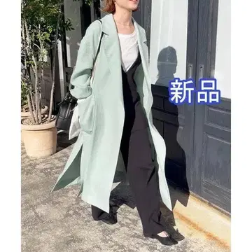 새상품 Spick & Span 빅 칼라 가운 코트
