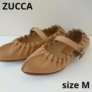 ZUCCA (주카) 가죽 플랫슈즈 밸리슈즈 sizeM