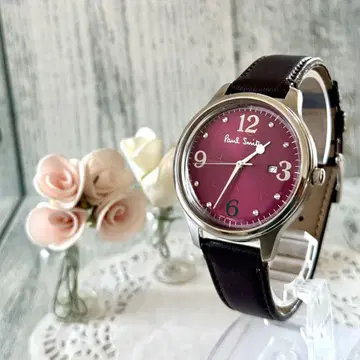 [ 레어 ] Paul Smith 폴스미스 손목시계 시티 와인 레드 .