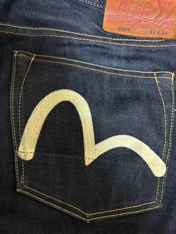 EVISU 데님 32 x 34 LOT2000
