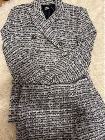 ZARA 더블 브레스트 자켓 M 네이비 계열