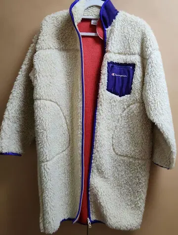 Champion 플리스 자켓 여성용 M 크림색