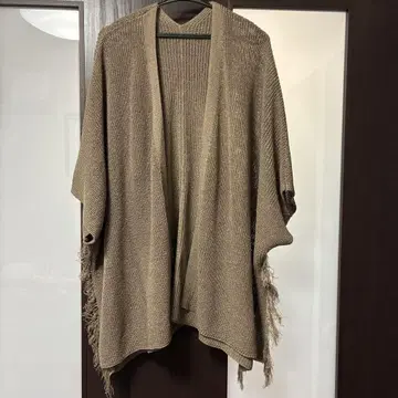 oddsoncomplex 프린지 가디건 베이지