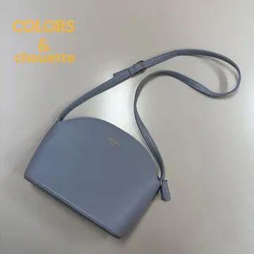 COLORS & shouette 여성용 라이트 블루 숄더백