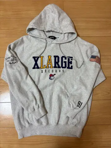 XLARGE 그레이 후드티 S 사이즈