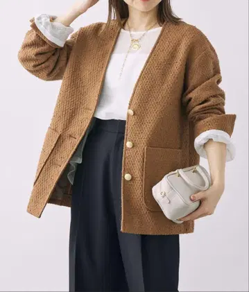 BABYLONE 브라운 노카라 자켓