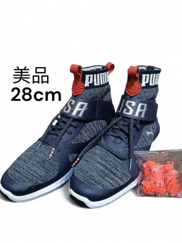 [ 새상품급 ] 푸마 USA 한정판 이그나이트 하이 탑 네이비 28cm