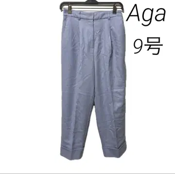 Aga 팬츠 센터 프레스 가을/겨울 성인용 깔끔한 퍼플 블루 9호