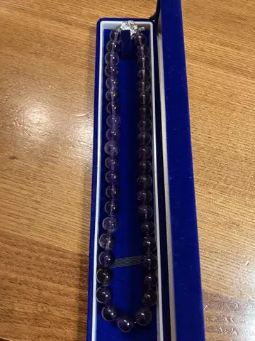보라색 퍼플 목걸이