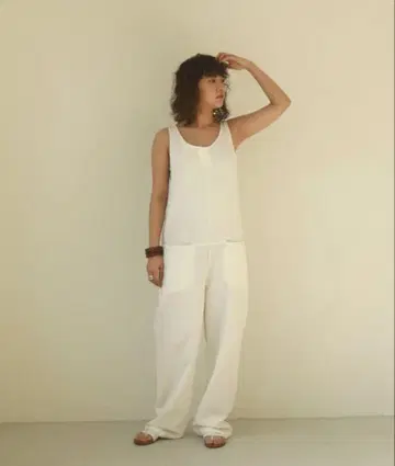 TODAYFUL 코튼 포켓 콤비네이슨 화이트