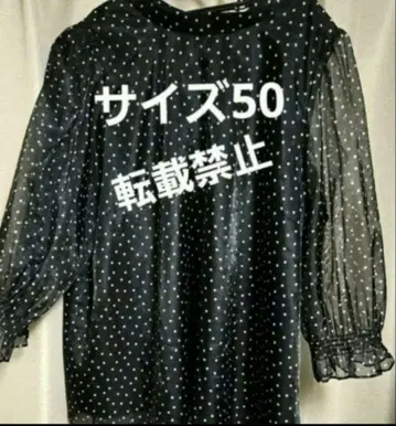 로즈 티아라 레어 사이즈 50 상의 블라우스