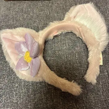 고양이 귀 머리띠 꽃 장식 포함