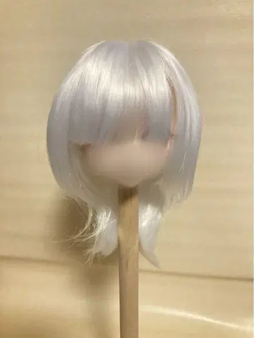 인형 가발 8~9인치 화이트