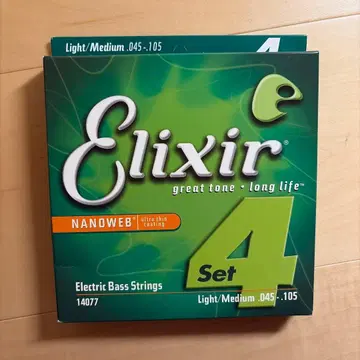 Elixir Set 4 일렉 베이스 줄 .045-.105