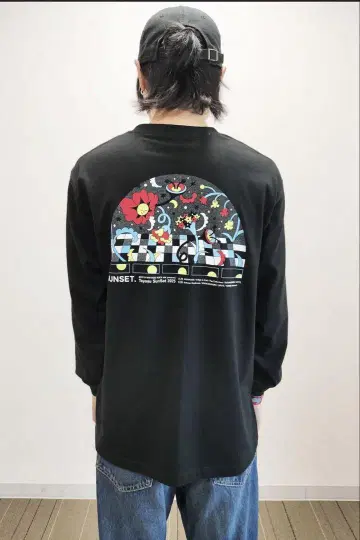 토요스 선셋 플라워 롱T