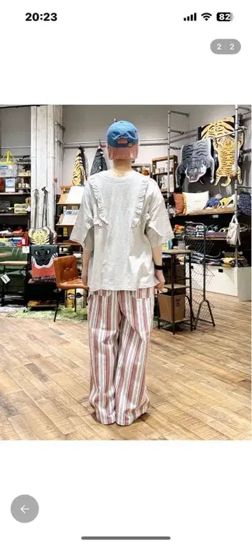 니코앤드 멀티 스트라이프 워크 팬츠 M