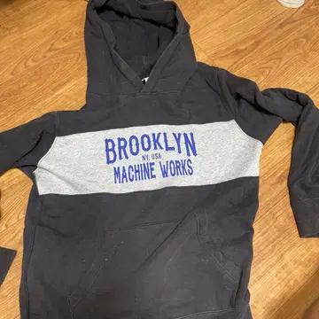 BROOKLYN MACHINE WORKS 후드티 블랙/그레이
