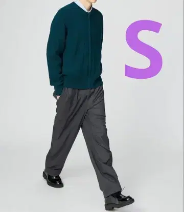 유니클로 UNIQLO 유니클로c 이지 와이드 테이퍼드 팬츠 s