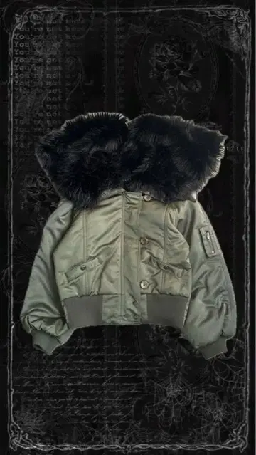 vintage archive n-2b fur down jacket