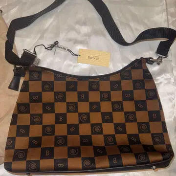 roccobarocc B 체크 패턴 숄더백