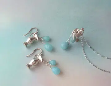 sv925 앙포라 소다사이트 목걸이 귀걸이