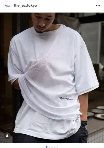 에디터스 초이스 메쉬 오버 사이즈 T셔츠 사이즈 3