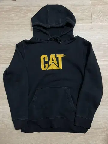 CAT 로고 자수 후드티 XL 블랙