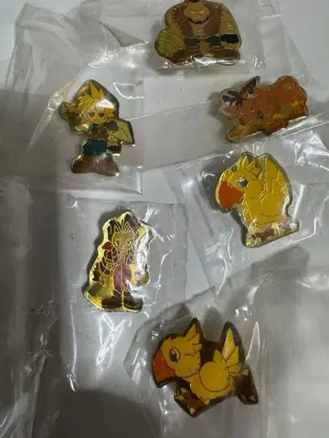 파이널 판타지 7 스크류 전종 컴플리트 핀 배지 6개 세트