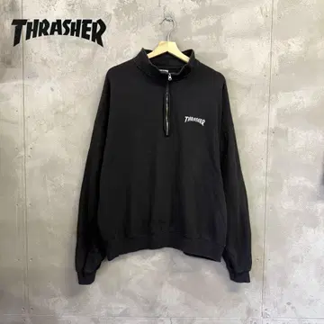 THRASHER 하프 지퍼 맨투맨 트레이닝복 트레셔