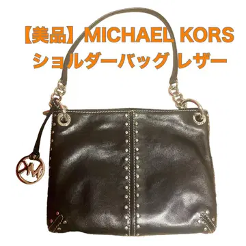 [컨디션 최상] MICHAEL KORS 가죽 숄더백 블랙