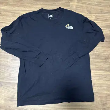 THE NORTH FACE 블랙 긴팔 T셔츠 L