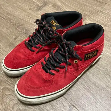 Vans 하프캡 레드 스니커즈