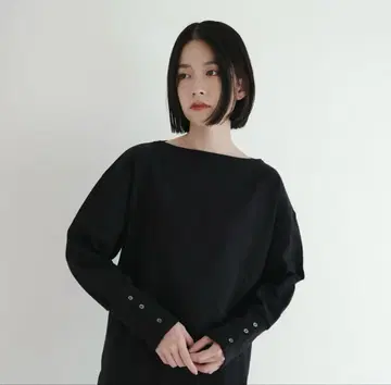 fou fou 바스크 셔츠 블랙 긴팔