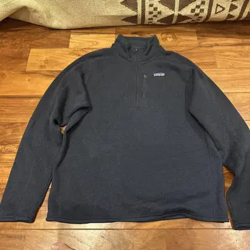 patagonia 네이비 하프 지퍼 스웨터