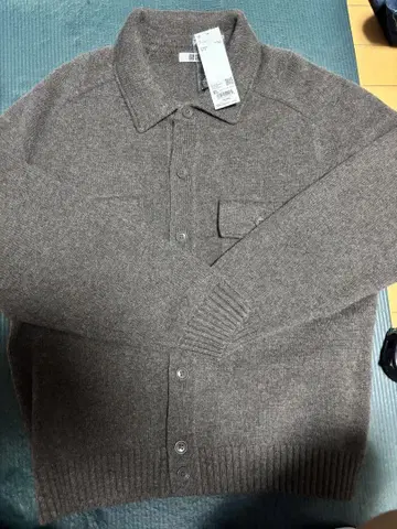UNIQLO 유니클로 라무 니트 자켓 XL 브라운