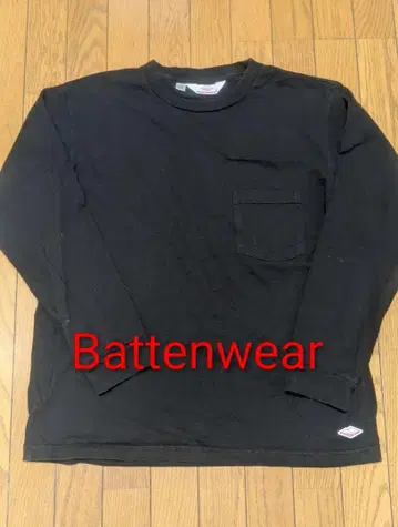 Battenwear 블랙 긴팔 티셔츠 L 사이즈