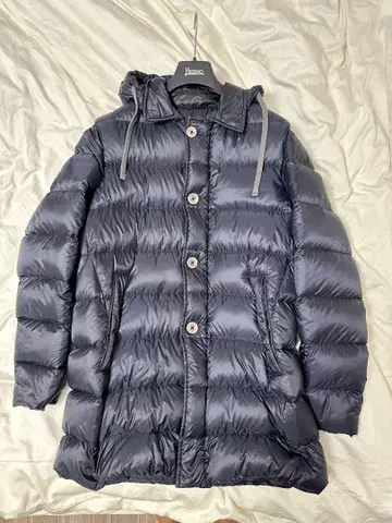 헬노 HERNO 다운 코트 다운 자켓 50 사이즈 다크 네이비