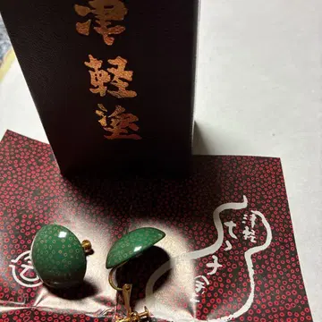츠가루누리 나나코누리 그린 컬러 도트 무늬 귀찌 박스 포함 미사용품