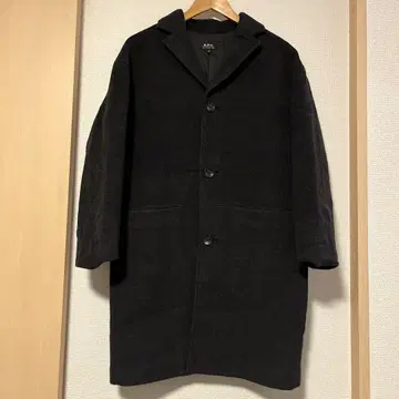 A.P.C. 다크 그레이 체스터 코트