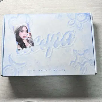 aespa 2023 시즌 그리팅 개봉 완료 카리나 트레이딩 카드