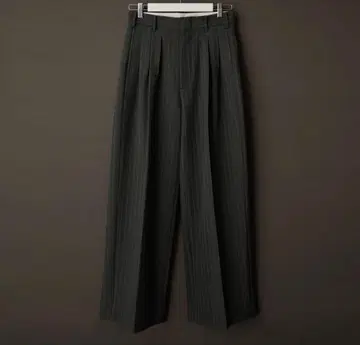 SHIKITARI WIDE STRIPE 슬랙스