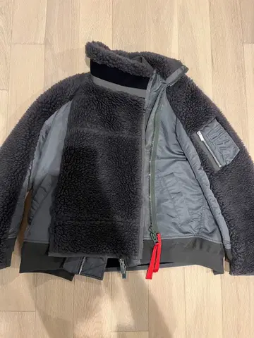 대세일 [시착만 한 상품] 사카이 2022 AW 보아 자켓