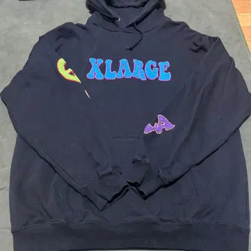 XLARGE 컬러풀 자수 후드티