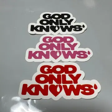 이와타 타카노리 GOD ONLY KNOWS 오리지널 스티커 3점
