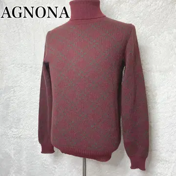 AGNONA 아뇨나 이탈리아제 알파카 혼방 터틀넥 니트