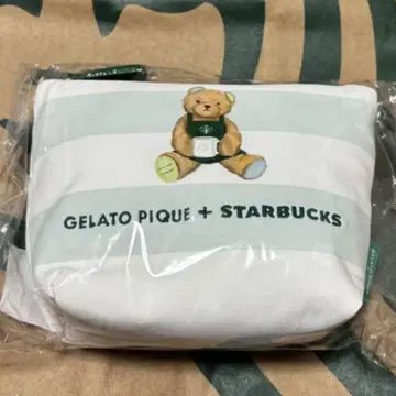 젤라또피케 베어 패턴 파우치 스벅 콜라보 젤라피케 곰