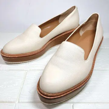 새상품급 UNITED ARROWS [ 25.0cm ] 슬립온 가죽 통굽