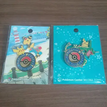 포켓몬 센터 로고핀즈 2점 스카이트리타운 도쿄베이
