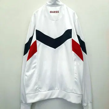 새상품급 레어 GUESS 게스 트랙 자켓 화이트 네이비 레드