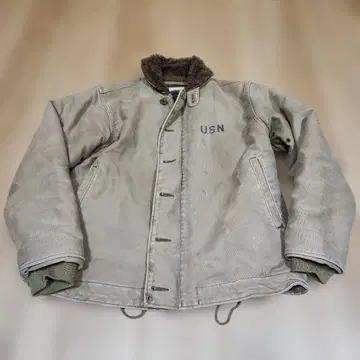 U.S.N. 밀리터리 자켓 그레이